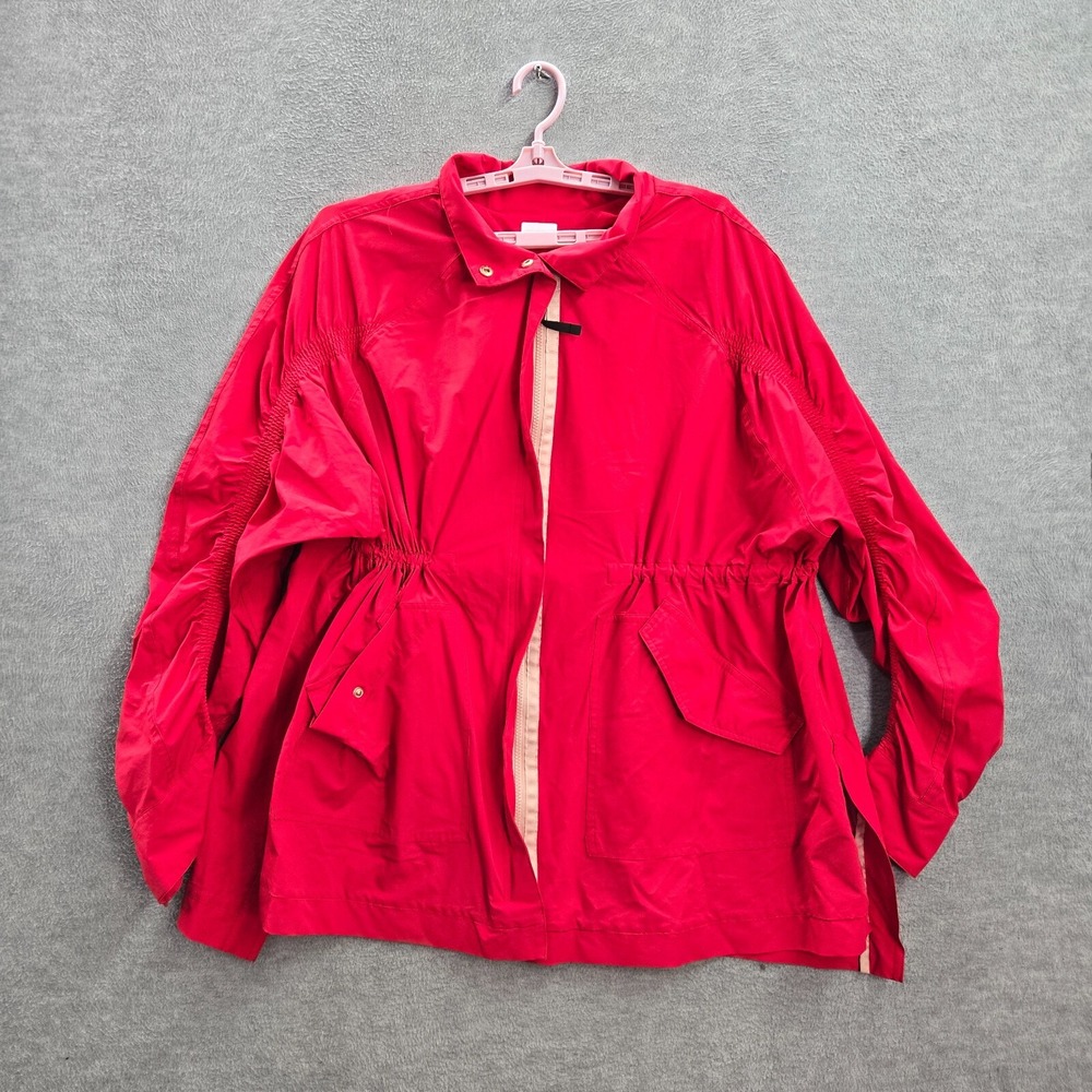 Fabletics Women‎ Jacket XL Red Giana Water Resistant Full Zip Long Sleeve